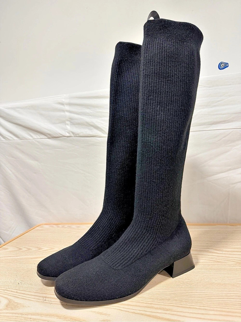 VINPAA Mynada Black Over-the-Knee Boots EU 39.5 Like New
